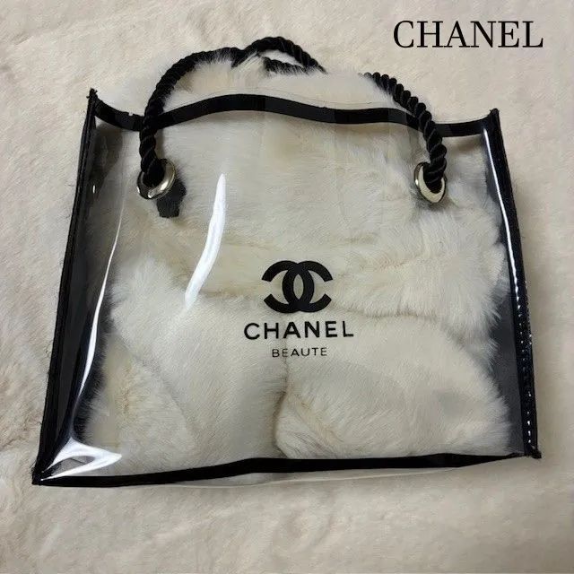 シャネル CHANEL BEAUTE スケルトンクリアビニール ノベルティ