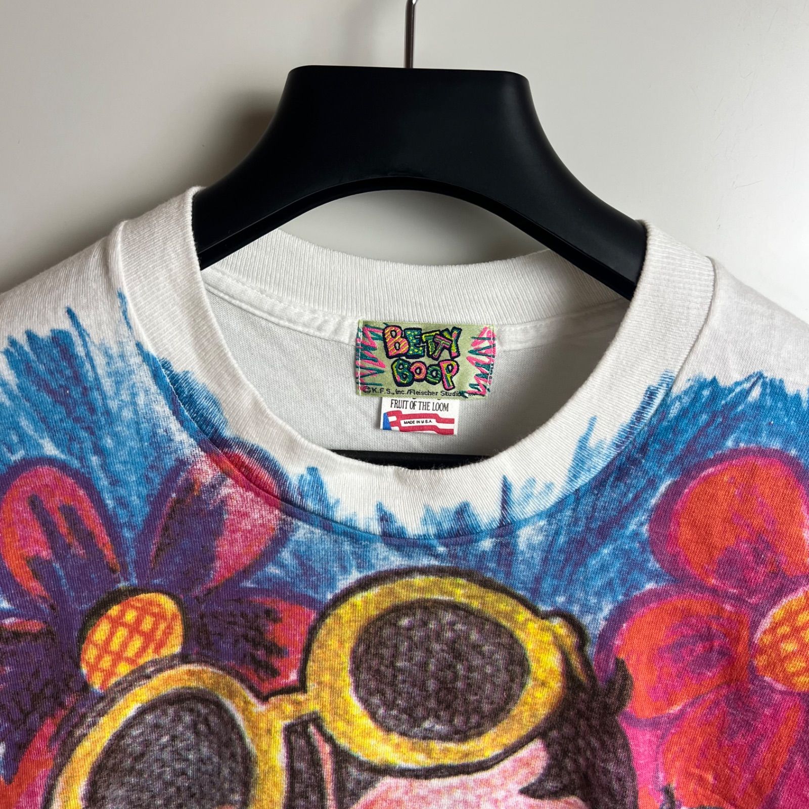 FRUIT OF THE LOOM 90s USA vintage BETTY BOOP pop ovp Tee L 