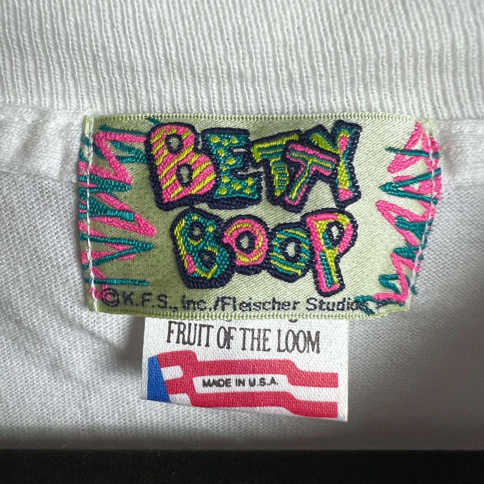 FRUIT OF THE LOOM 90s USA vintage BETTY BOOP pop ovp Tee L