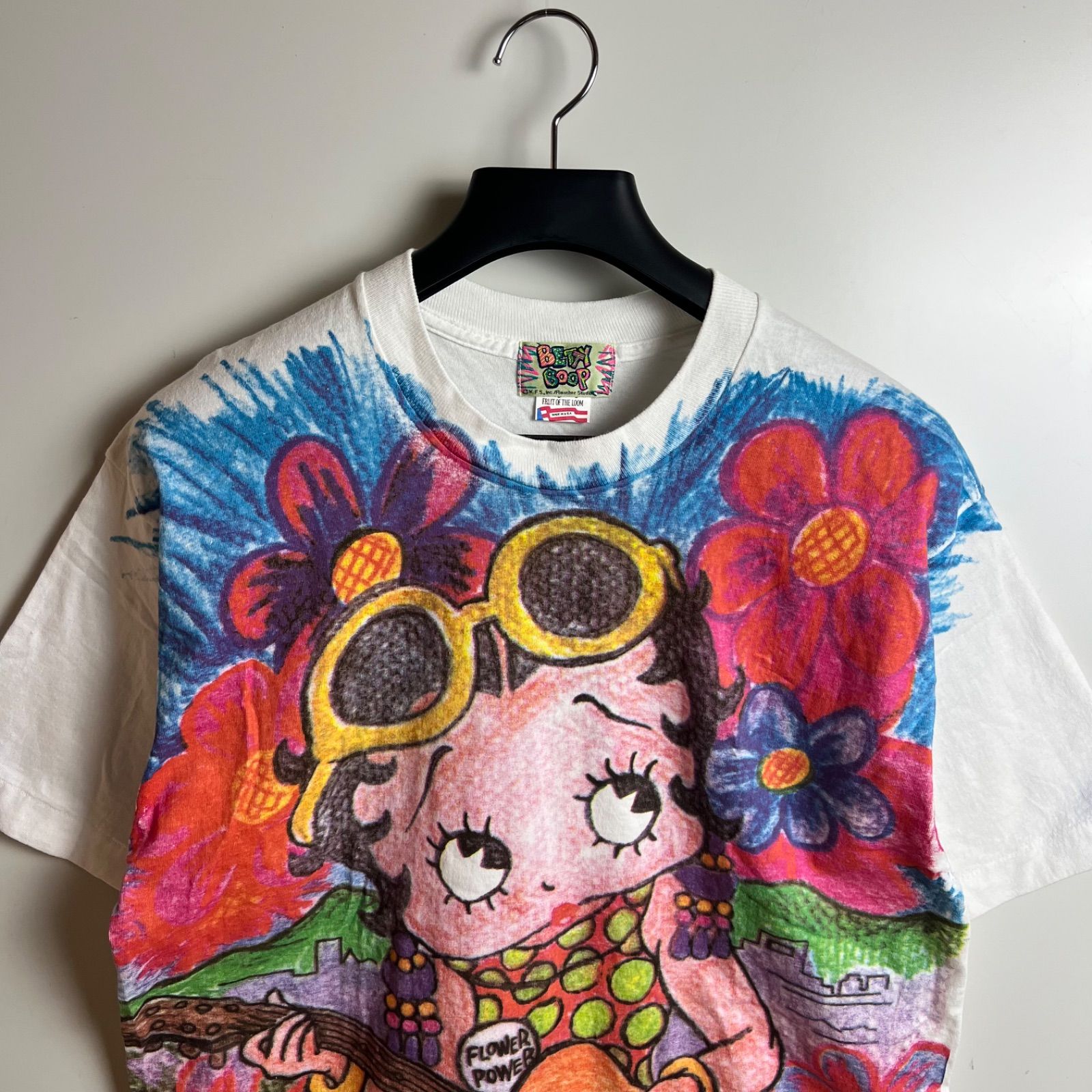 FRUIT OF THE LOOM 90s USA vintage BETTY BOOP pop ovp Tee L