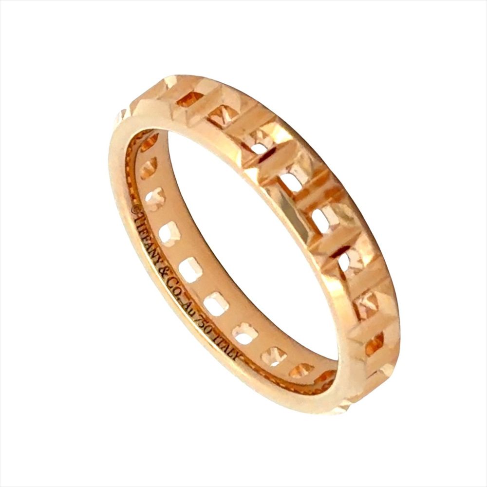 ティファニー Tiffany&Co. トゥルー ナロー リング 指輪 約7.5号 K18PG 3.1g ピンクゴールド レディース【中古】