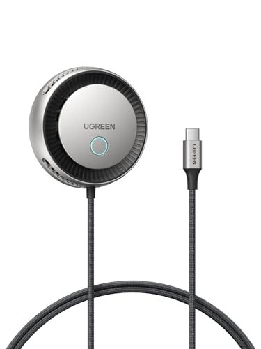 UGREEN MagFlow Pro Qi2 25W ワイヤレス充電器 MagSafe対応【TECアクティブ冷却技術+高回転ファン内蔵】接触冷感 過熱防止充電速度維持 iPhone 17/16/15/14/13/12 対応 ワイヤレス充電パッ 0f5125a7
