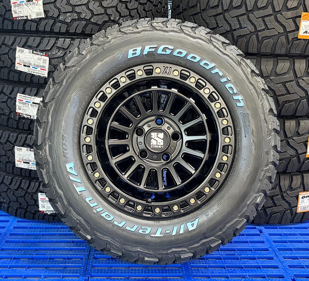 【車種】 デリカD5 エクストレイル RAV4 タイヤホイール 16インチ ｜ BF グッドリッチ オールテレーン KO3 225/70R16 XTREMEJ XJ08
