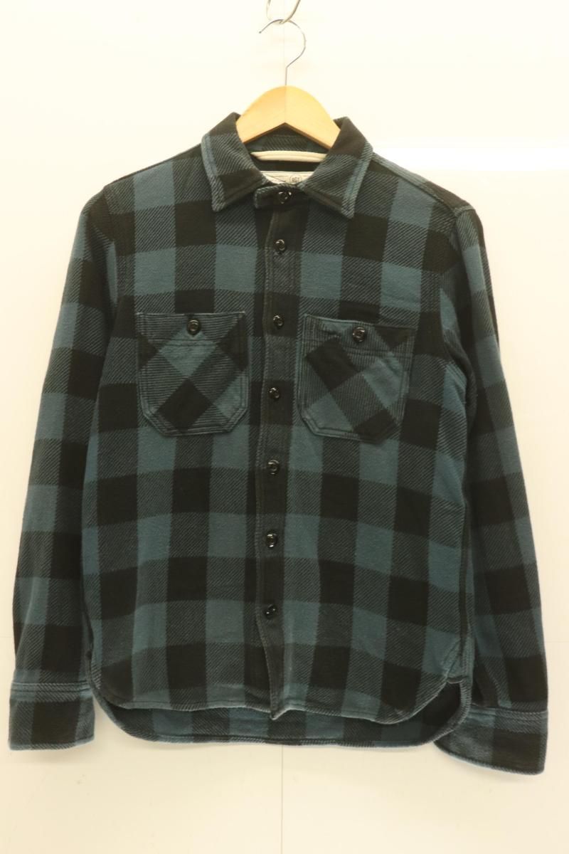 【中古】 ROGUE TERRITORY メンズネルシャツ S ネルシャツ ROGUE TERRITORY S 黒 ブラック 青 ブルー チェック