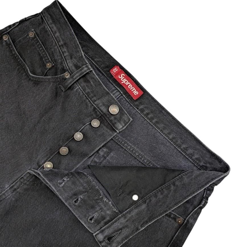 SUPREME シュプリーム Regular Jeans ブラックデニムパンツ ジーンズ
