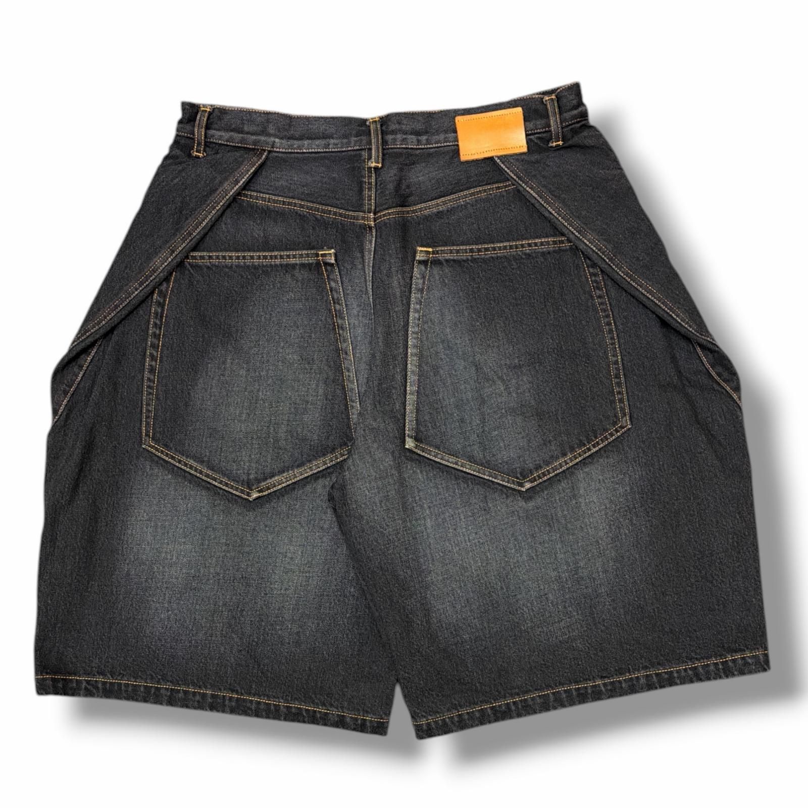 参考上代41800円 未使用 KHOKI 3D Cutting Half Denim Pants