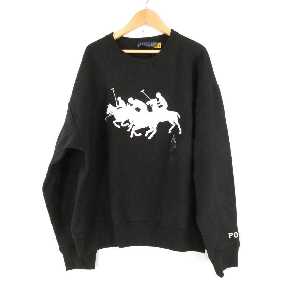美品 Polo Ralph Lauren ポロラルフローレン スウェット L コットン ポリエステル トリプルポニー 長袖 レディース AN3379A27