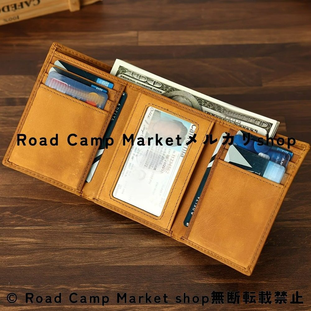 本革ウォレット レトロ感漂う メンズ マッドホースレザー マネークリップ付き カード収納 薄い 財布 スリム 牛革 二つ折り コンパクトウォレット 男性用 ミニマリスト 財布 高級感 ヴィンテージ風 キャッシュレス対応 カードケース 小型財布 7,154円