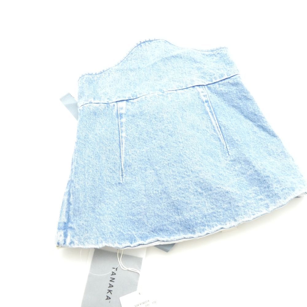 未使用 TANAKA タナカ 534-4190314 THE BUSTIER ビスチェ F コットン デニム レディース AN3360A27