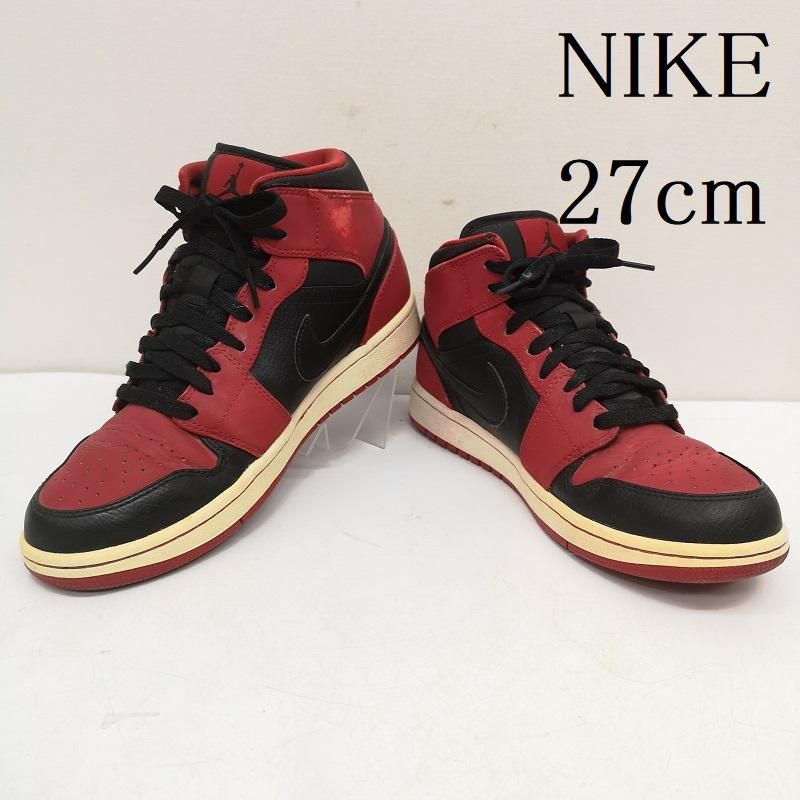 ナイキ AIR JORDAN 1 MID Bred エアジョーダン ミッド 554724-005 メンズ 26.0cm ISItems【USED】【古着】【中古】50159567