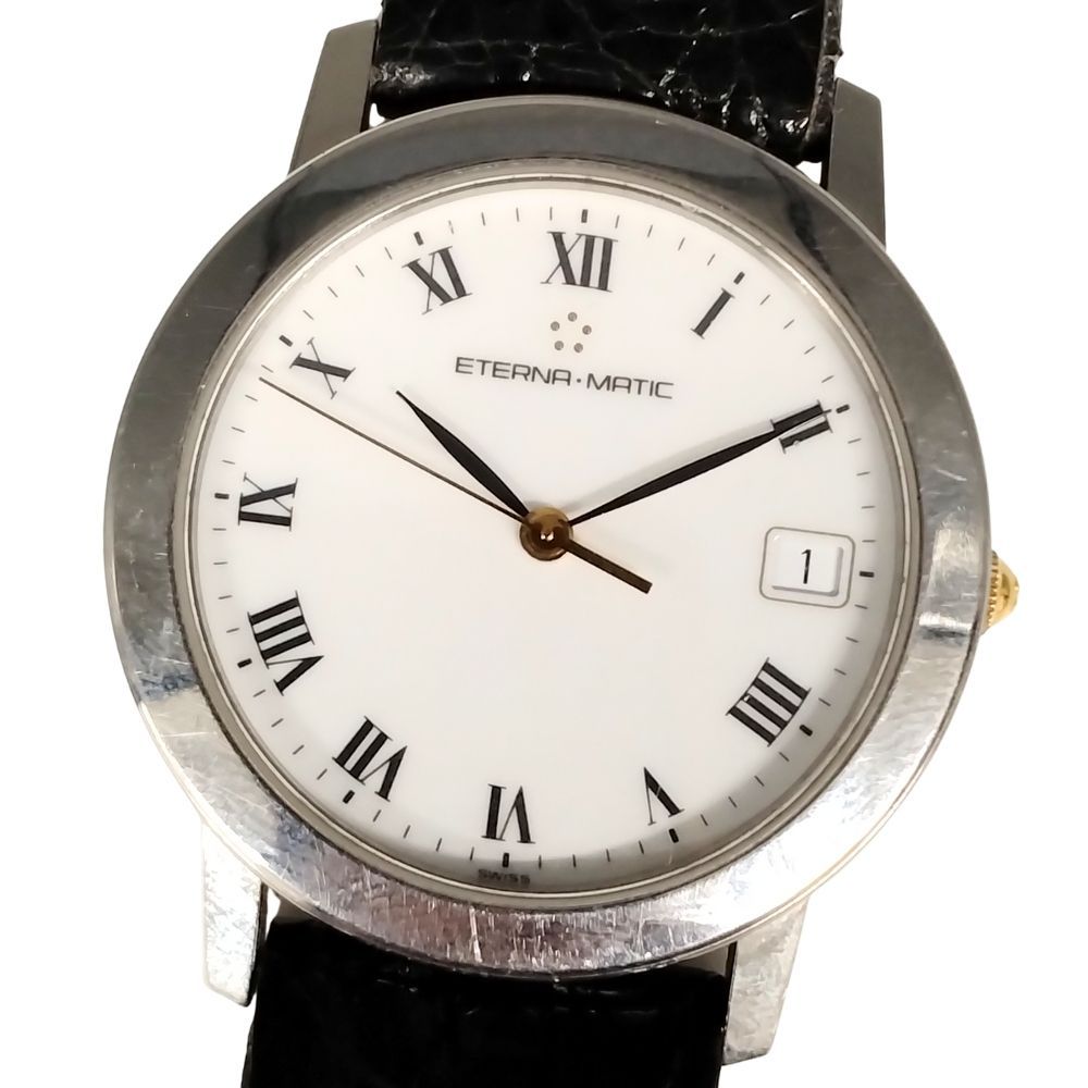 不稼働品】ETERNA エテルナ 3400.1 エテルナマチック デイト 自動巻き