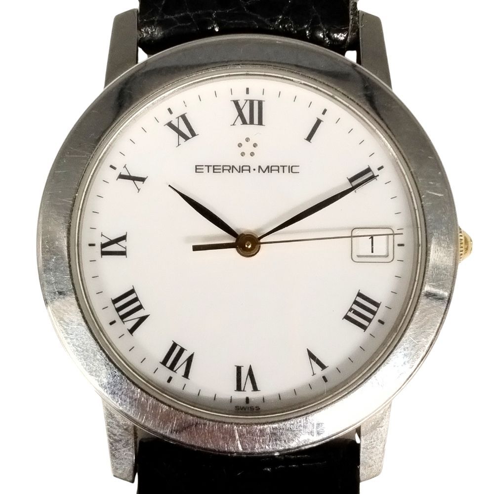不稼働品】ETERNA エテルナ 3400.1 エテルナマチック デイト 自動巻き