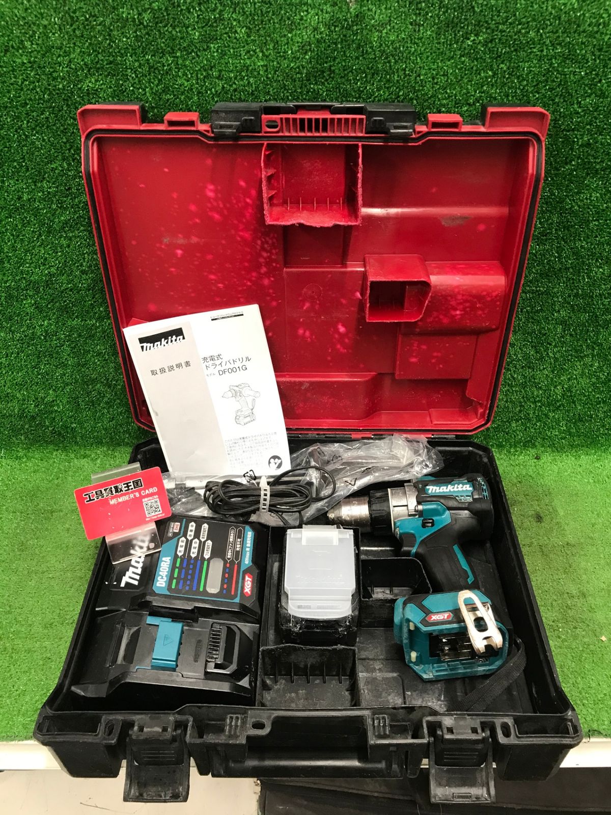 【中古品】【0918】マキタ　充電式ドライバドリル（バッテリー1個）　DF001GRDX　ITZ0WRGIS3JO