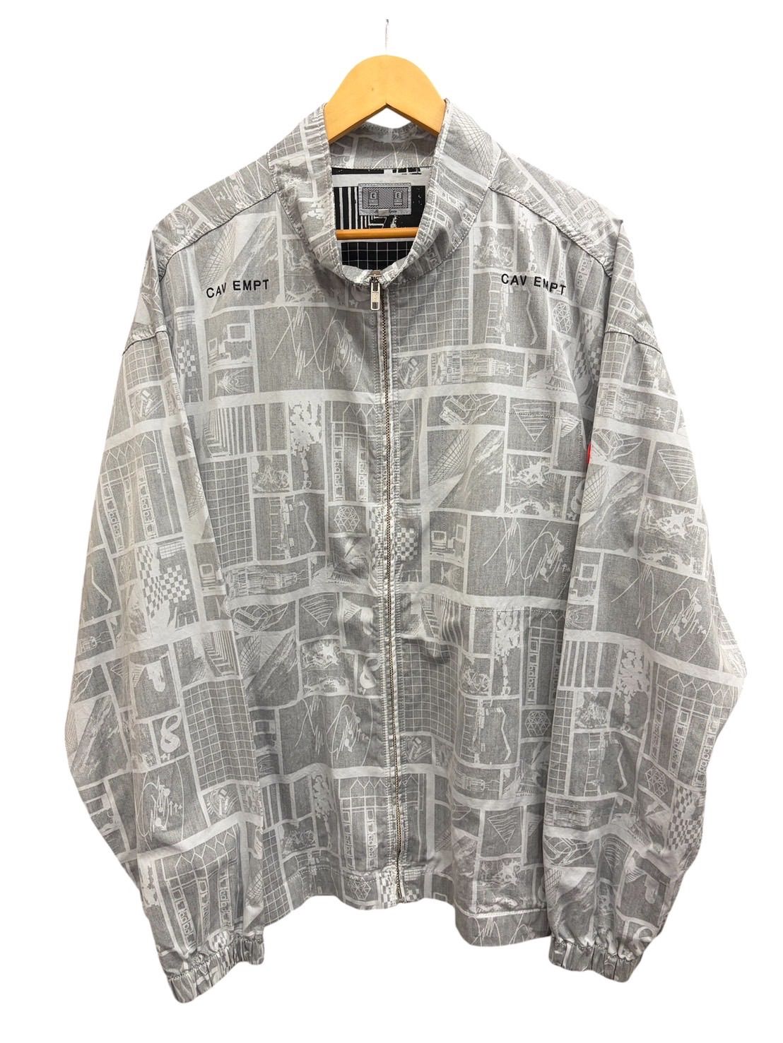 C.E シーイー　SYSTEM GRID ZIP JACKET グレー　サイズL