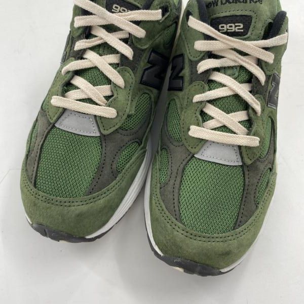 中古】JJJJound × New Balance 992 Green スニーカー 28cm M992JJ