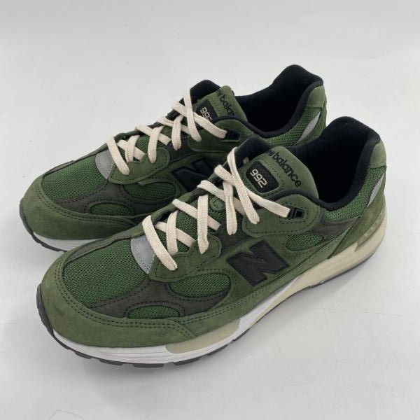 中古】JJJJound × New Balance 992 Green スニーカー 28cm M992JJ