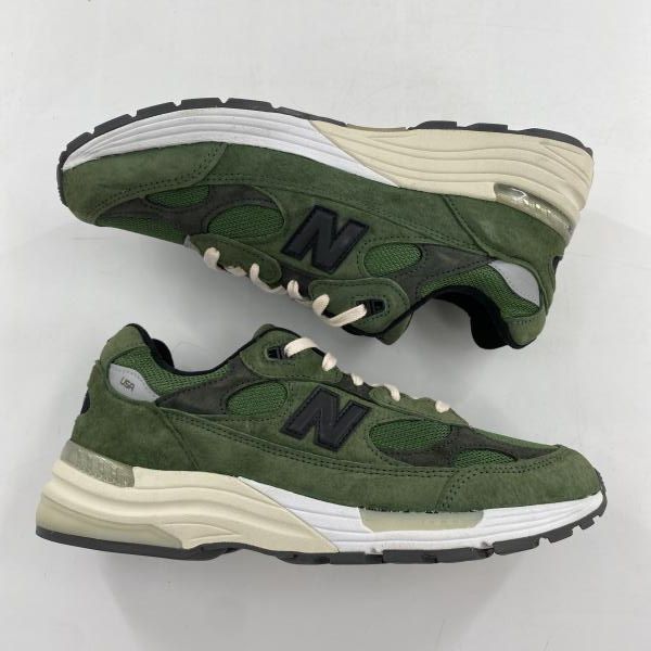 中古】JJJJound × New Balance 992 Green スニーカー 28cm M992JJ