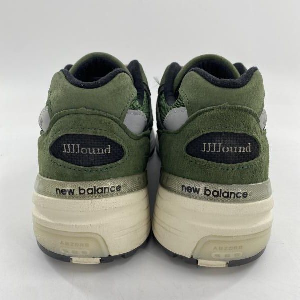 中古】JJJJound × New Balance 992 Green スニーカー 28cm M992JJ