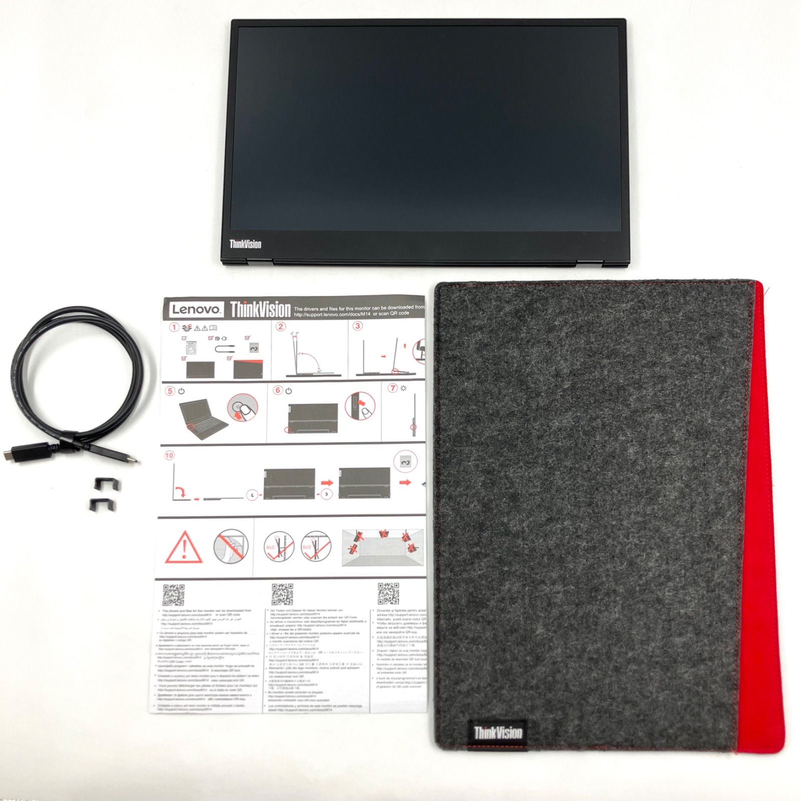中古B】Lenovo ThinkVision M14 モバイルモニター - メルカリ