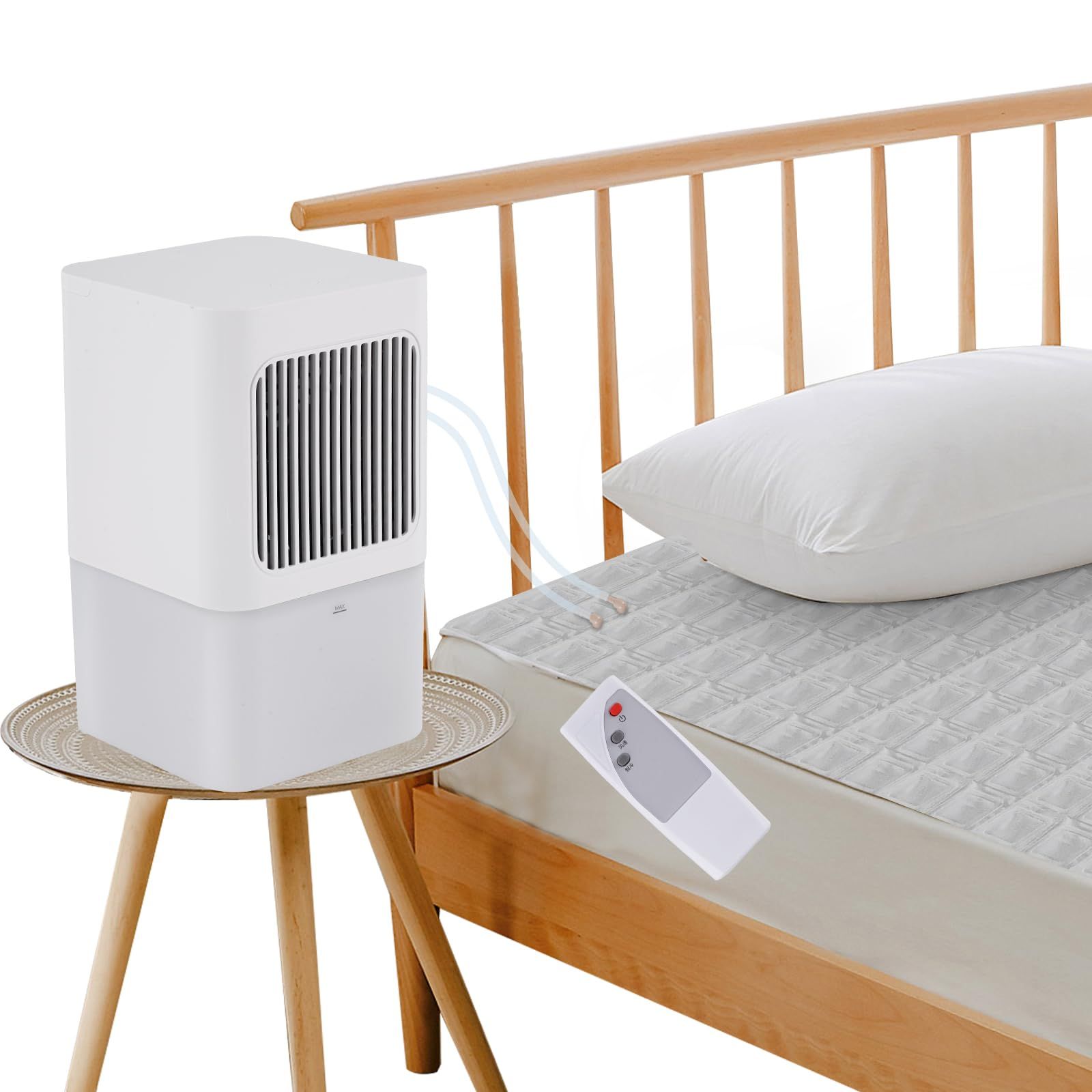 BAOSHISHAN 冷水マット 電気冷却マット 水冷マット 水循環マット 折りたたみ可能 160×70cm 5V・6W 猛暑対策 風速調整可能 Type-C 水が流れる冷却マットレス アイスマット 注水式敷きパッド 冷感マットレス 残水量が ad9e7eea