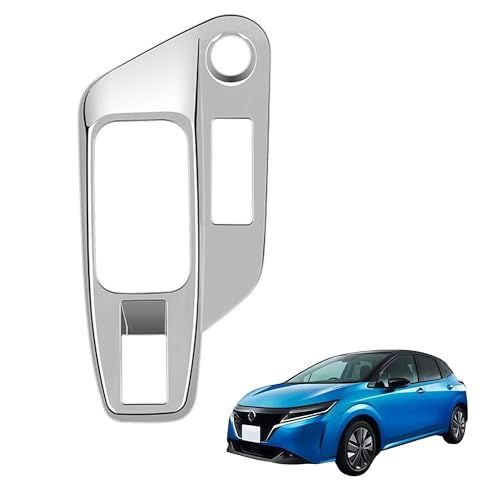 新型ノート e13 e‐POWER オーラ アクセサリーパーツ対応 シフトパネルトリム シフトパネルカバー ノートe13用内装パーツ 艶消しシルバー″mn 19df79d5