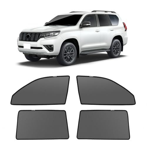 新型 ランドクルーザープラド 150系 後期 メッシュカーテン マグネット式 遮光 換気 サイドバイザー 車用 Prado 150 サンシェード 車種専用設計 虫除け 折り畳み式 日除け アクセサリー カスタム パーツ 4枚″mn 87b7e05c