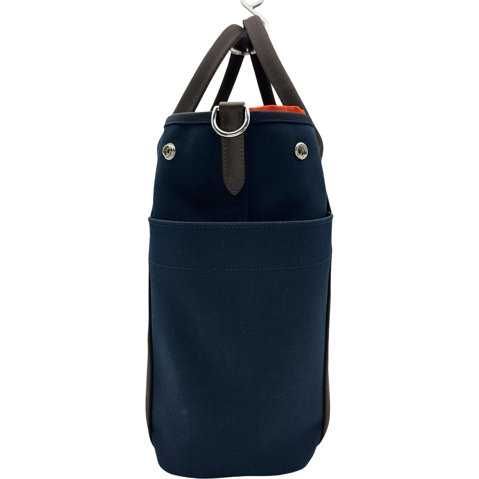 エルメス HERMES サックドパンサージュ B刻印 ネイビー シルバー金具 