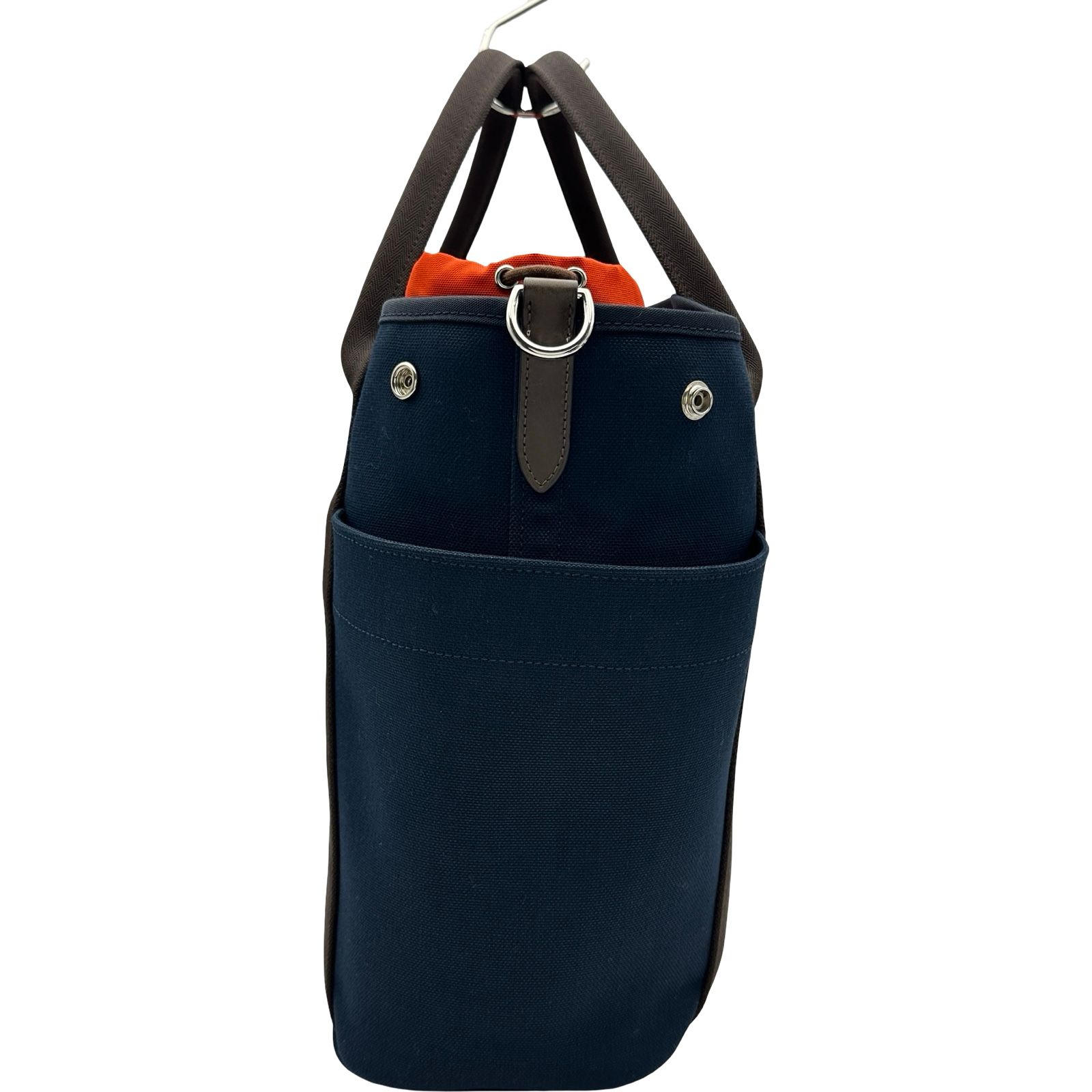 エルメス HERMES サックドパンサージュ B刻印 ネイビー シルバー金具 