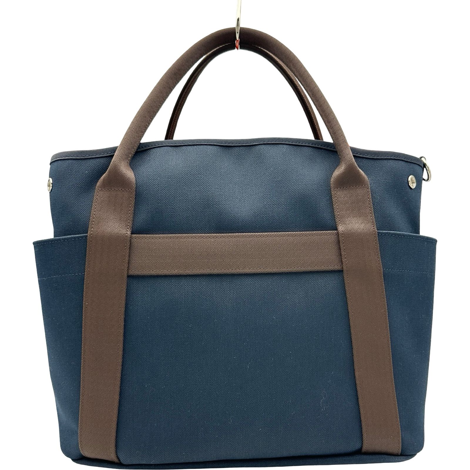 エルメス HERMES サックドパンサージュ B刻印 ネイビー シルバー金具 
