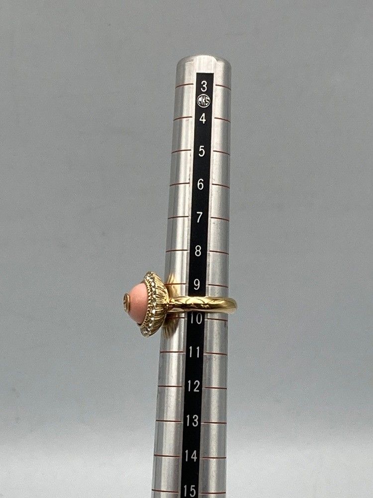 GUCCI グッチ インターロッキングG ラインストーン リング サイズXS レディース 中古 D4