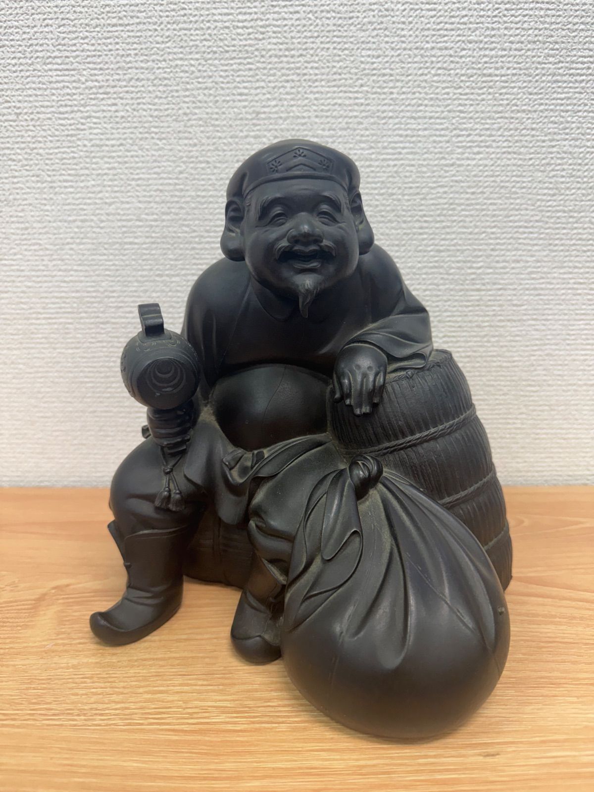 【アンティーク】七福神 大黒様 大黒天像 唐銅 材質不明