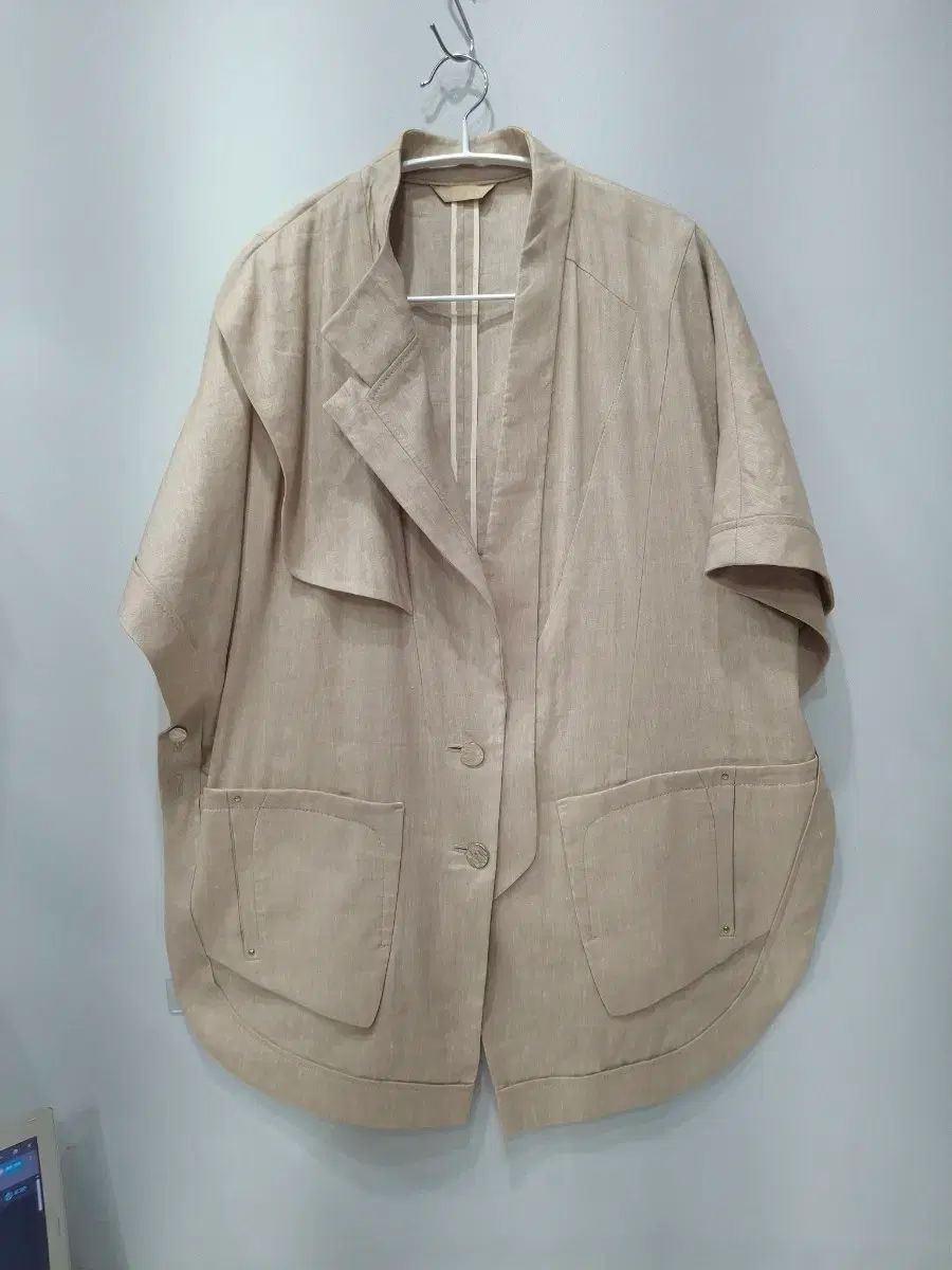 ミシャ 麻 ジャケット ベージュ