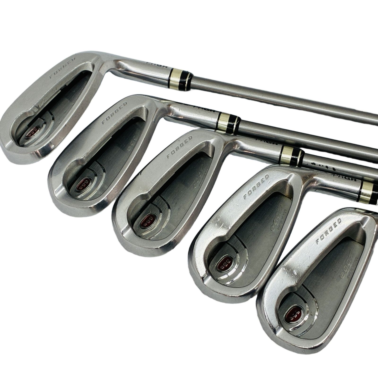 PRGR egg PF 2017年モデル 7I,8I,9I,PW,AW 5本セット 純正カーボンシャフト プロギア ゴルフクラブ 中古 C11285218