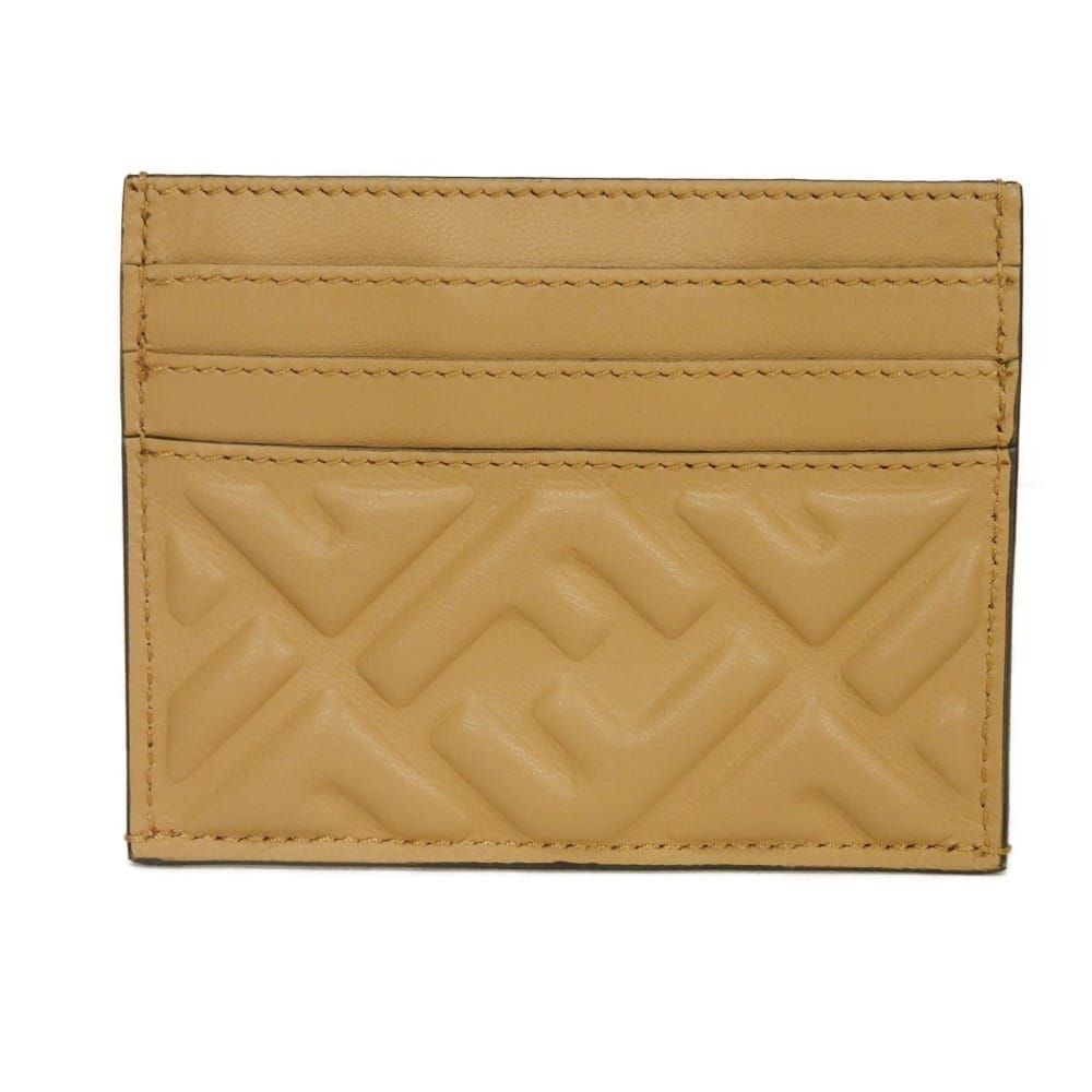 【極美品・付属品完備✨】フェンディ バケット 長財布 キャメル エンボス 金具 FENDI フェンディ バゲット カードケース コインパース FF エンボス