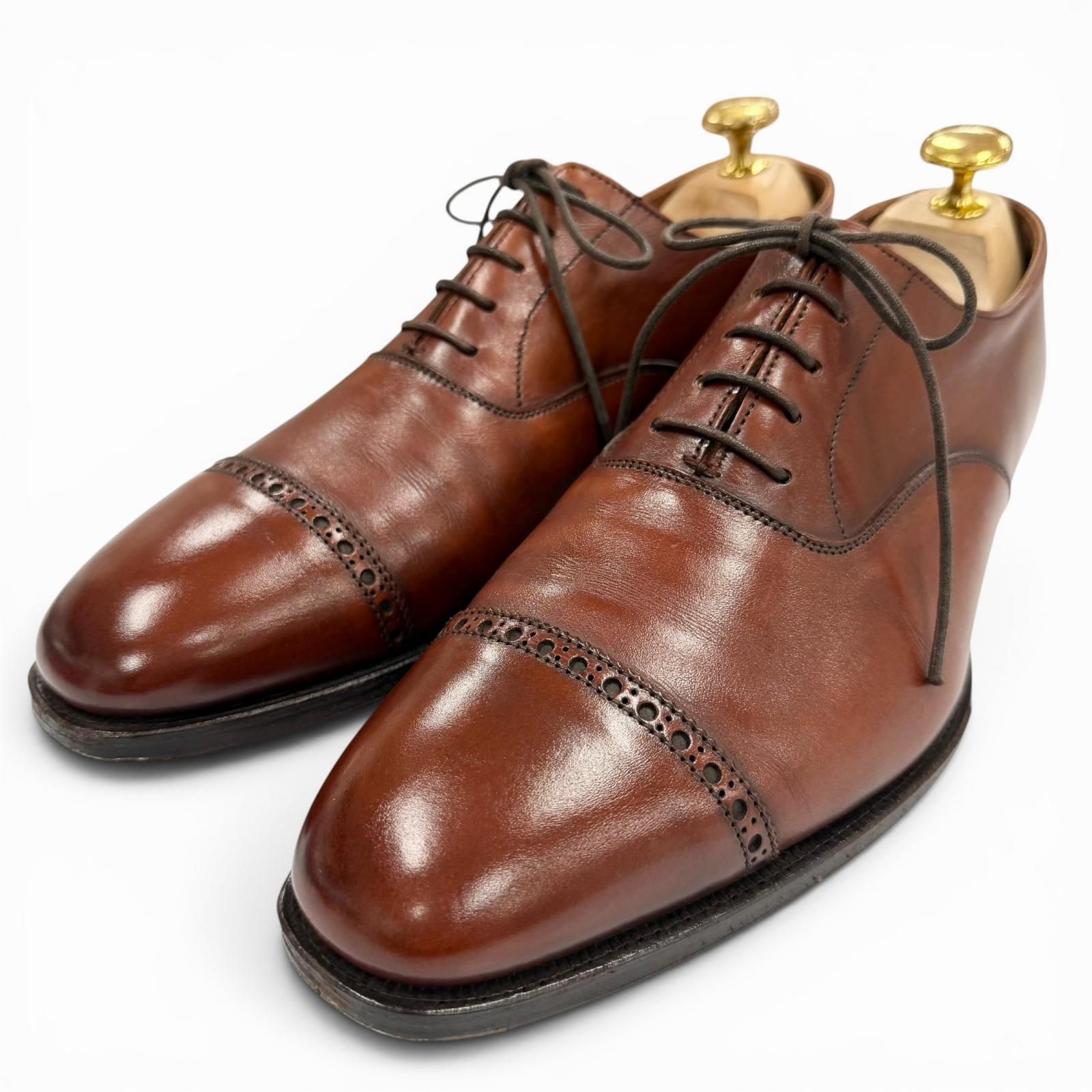 美品　クロケット&ジョーンズ　BELGRAVE レザーシューズ　6 1/2D ドンドン見直し】美品▽CROCKETT&JONES クロケットアンドジョーンズ