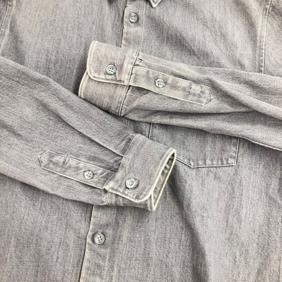 A.P.C. アーペーセー ジップデザインデニムシャツ サイズ:M ホンジュラス製    グレー メンズ / 240001196481 A.P.C. アーペーセー ジップデザインデニムシャツ サイズ:M