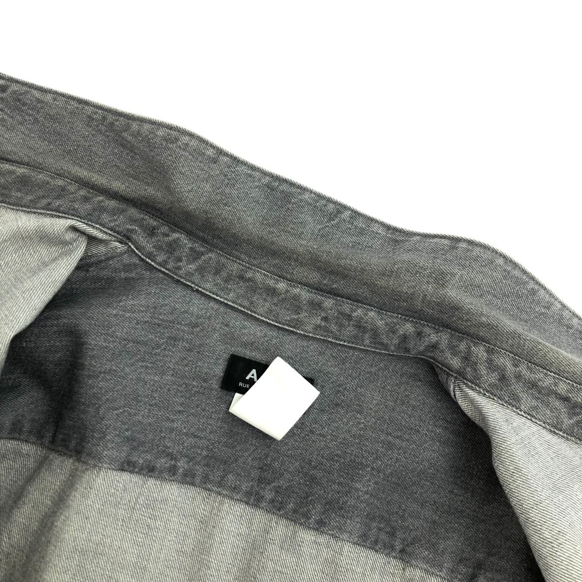A.P.C. アーペーセー ジップデザインデニムシャツ サイズ:M