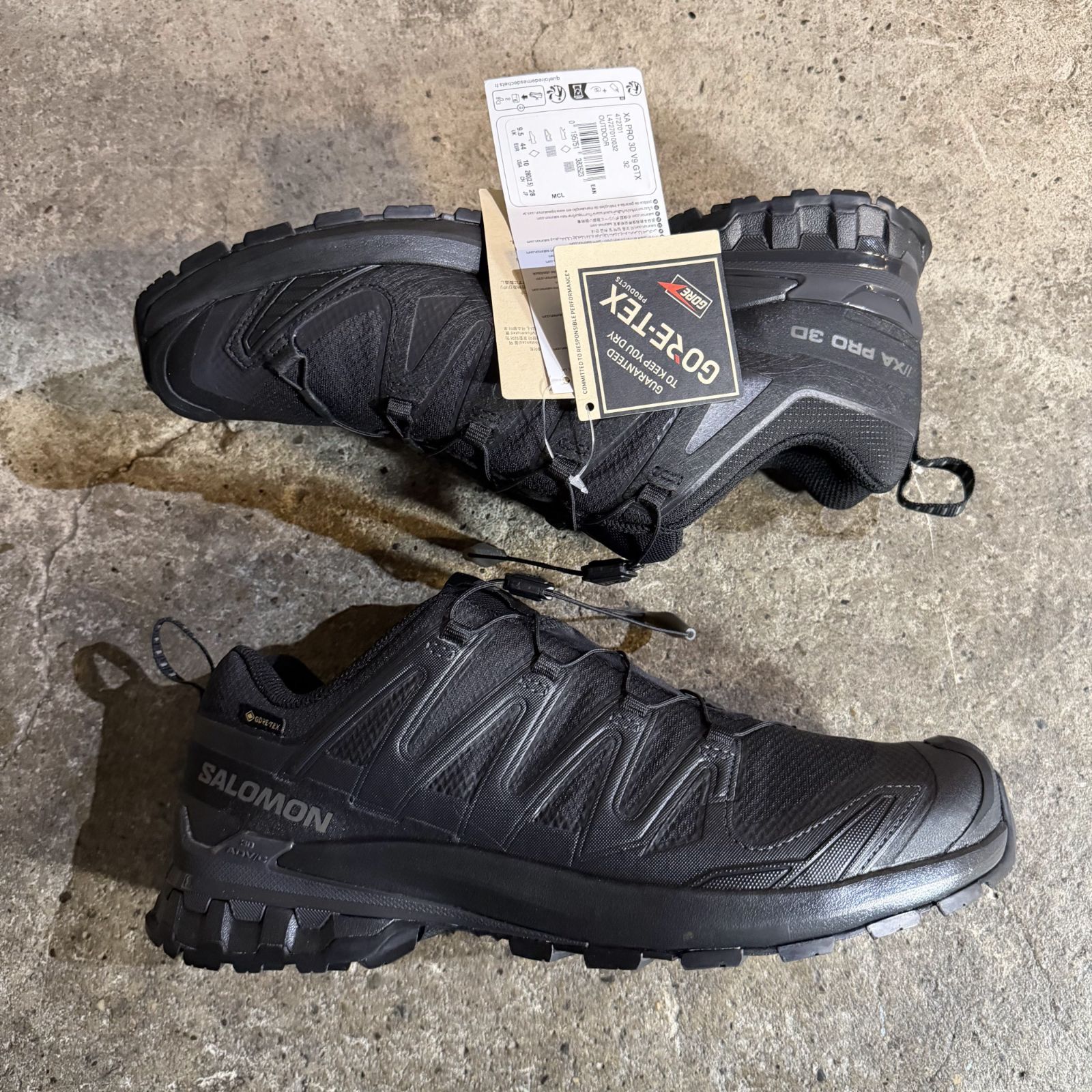 Salomon XA PRO 3D V9 GORE-TEX ブラック 28cm サロモン トレイル 