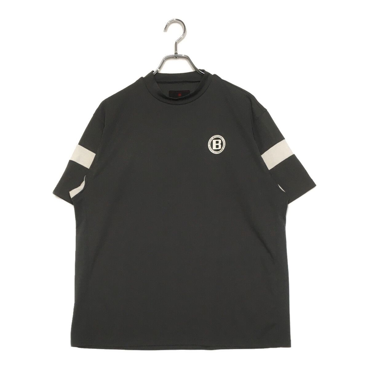 中古 メンズ ブリーフィング BRIEFING 半袖シャツ L グレー モックネック ストレッチ