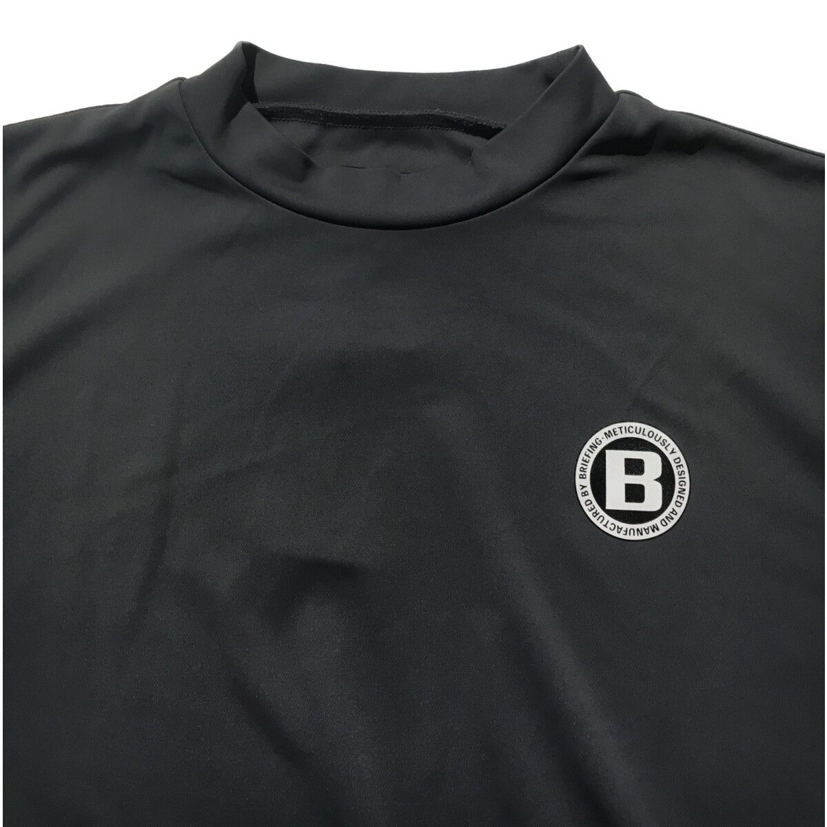 中古 メンズ ブリーフィング BRIEFING 半袖シャツ L グレー モック