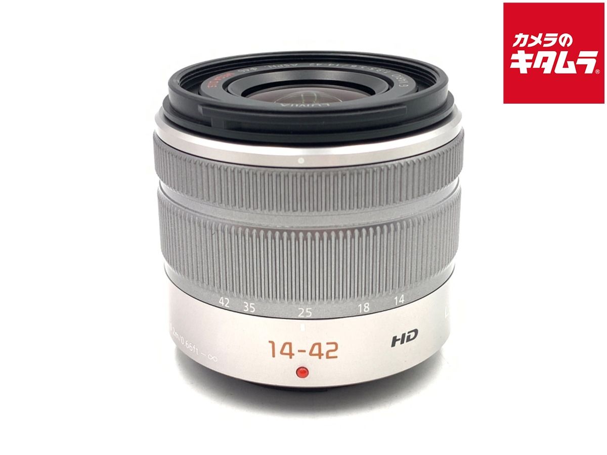 【中古】 【並品】 パナソニック LUMIX G VARIO 14-42mm F3.5-5.6 II ASPH. MEGA O.I.S. シルバー [H-FS1442A]