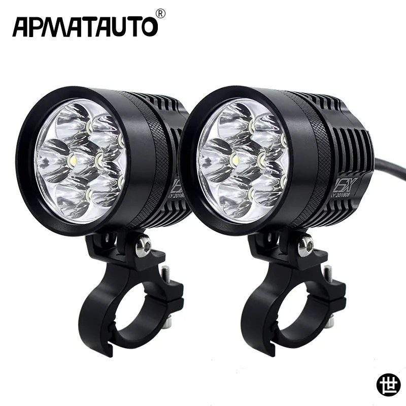 12000LM 6000K LED オートバイヘッドライトバルブ 防水 ドライビングスポットフォグライト アウター MOTO DRL アクセサリーバルブ 12V