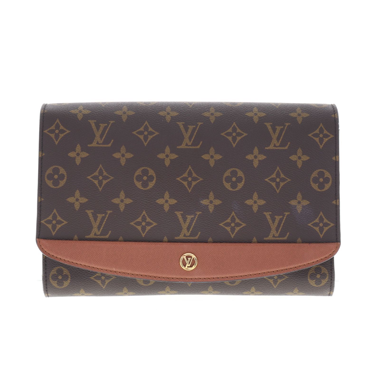 【中古】LOUIS VUITTON ルイ・ヴィトン M51797 ボルドー モノグラム クラッチバッグ レディース メンズ バッグ ブラウン ブランド 20,425円