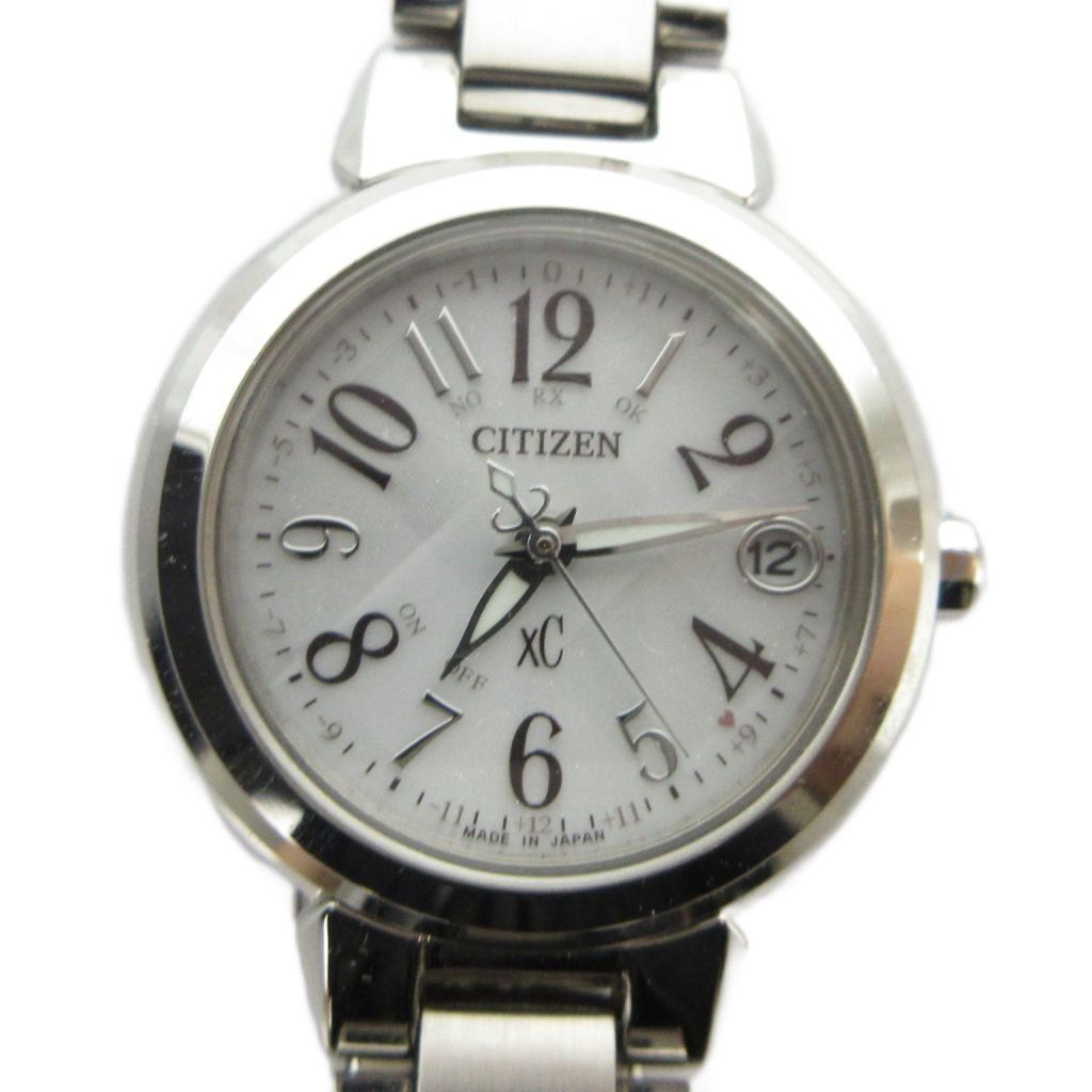 シチズン CITIZEN H060-H025048 XC クロスシー 腕時計 ウォッチ ソーラー カレンダー付き デイト シルバー色 ■GY18 /MQ