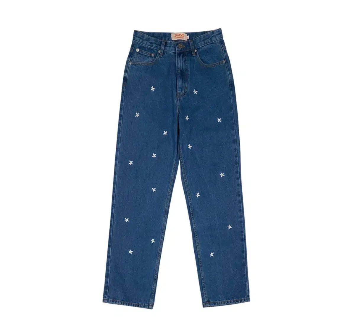 デイジーシンドローム（STRAIGHT FLOWER DENIM PANTS blue）