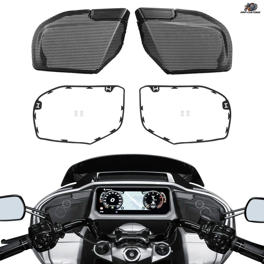 フロントフェアリングスピーカーグリルメッシュカバー ハーレー CVO ロードグライド 2023-2025 FLTRX FLTRXSTSE 2024-2025