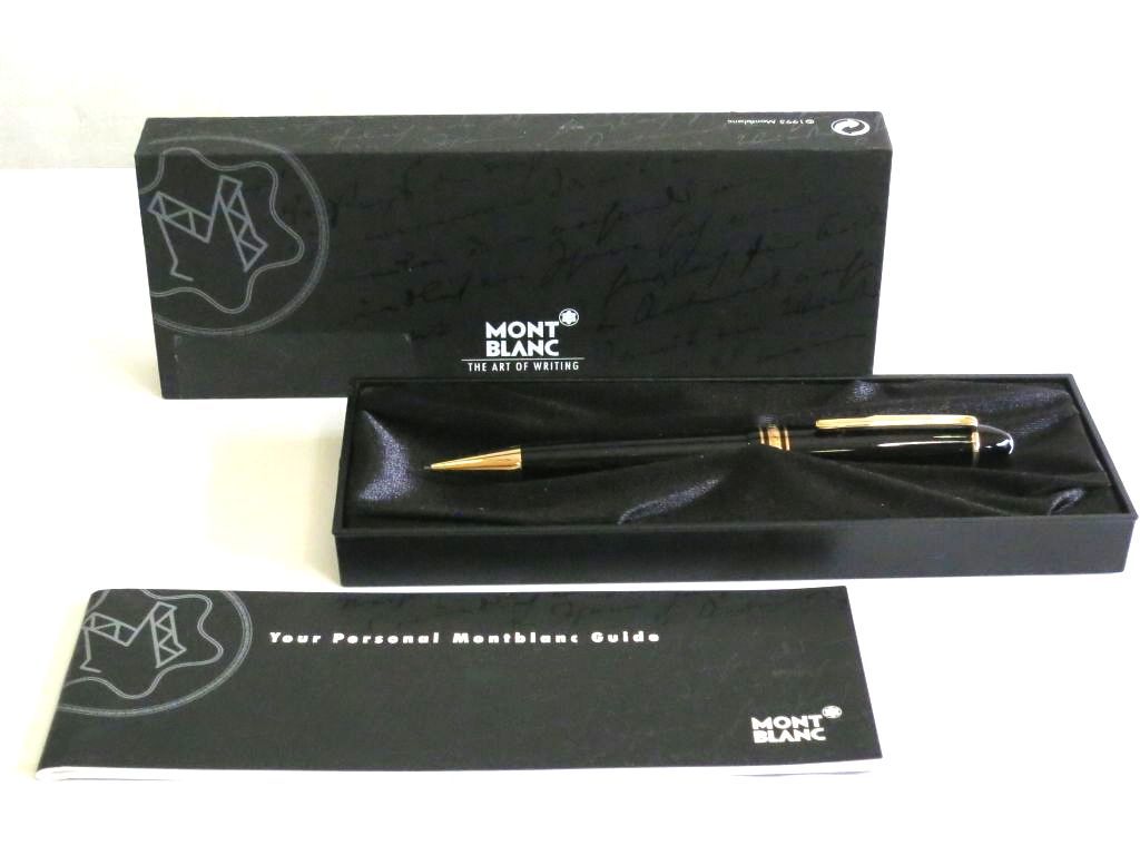 【232265】MONTBLANC モンブラン 0.9mm　マイスターシュテュック シャーペン　シャープペンシル　ツイスト式 ブラック|ゴールド