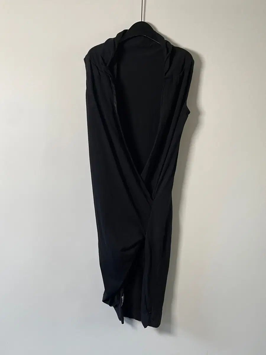 12AW RICK OWENS リックオウエンス ドレープ ドレープ ロング ロング スリーブレス スリーブレス ONE PIECE ワンピース (on 926)
