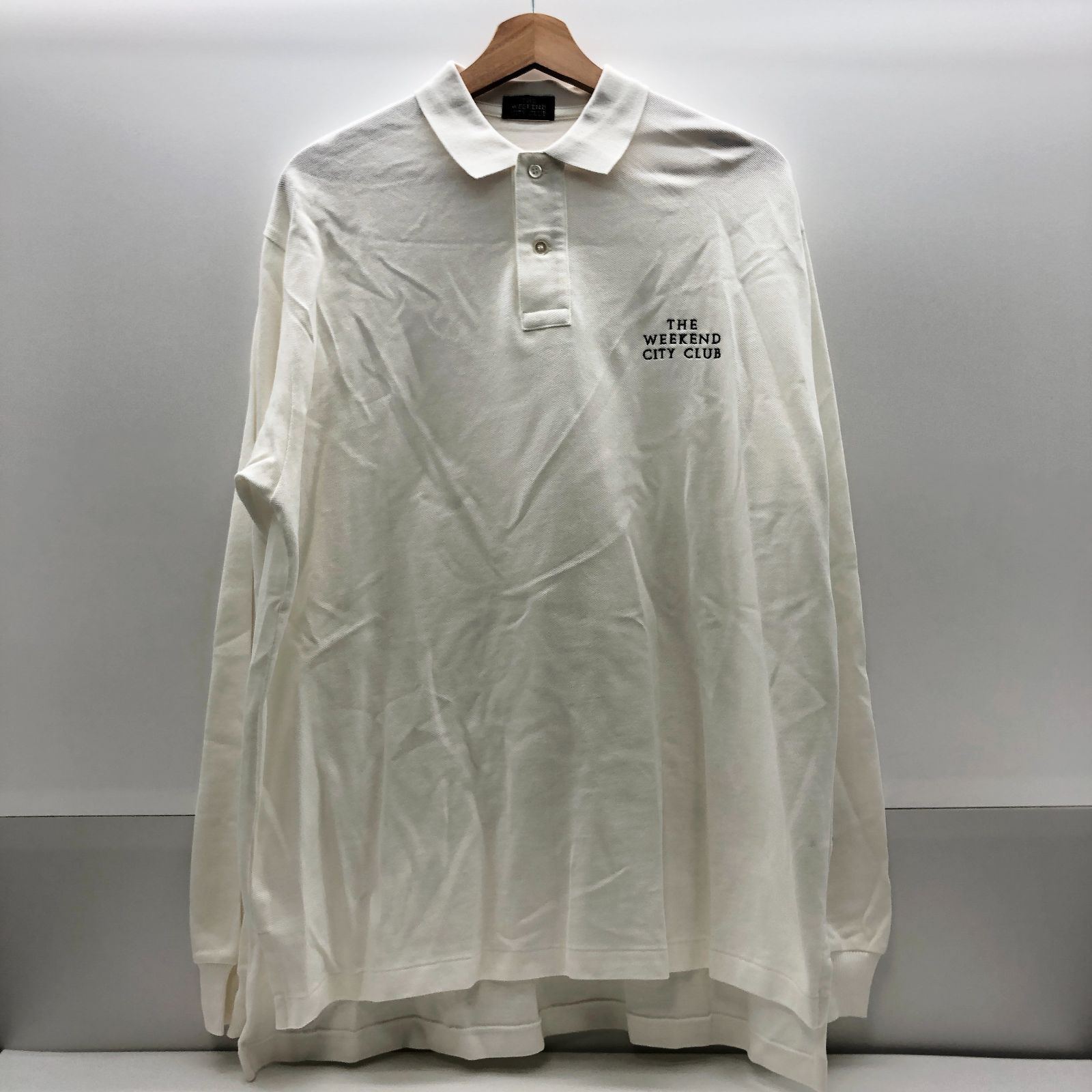 THE WEEKEND CITY CLUB メンズ 長袖 ポロシャツ Mサイズ ホワイト 白 ウィークエンド SGSF26-1901 9,360円