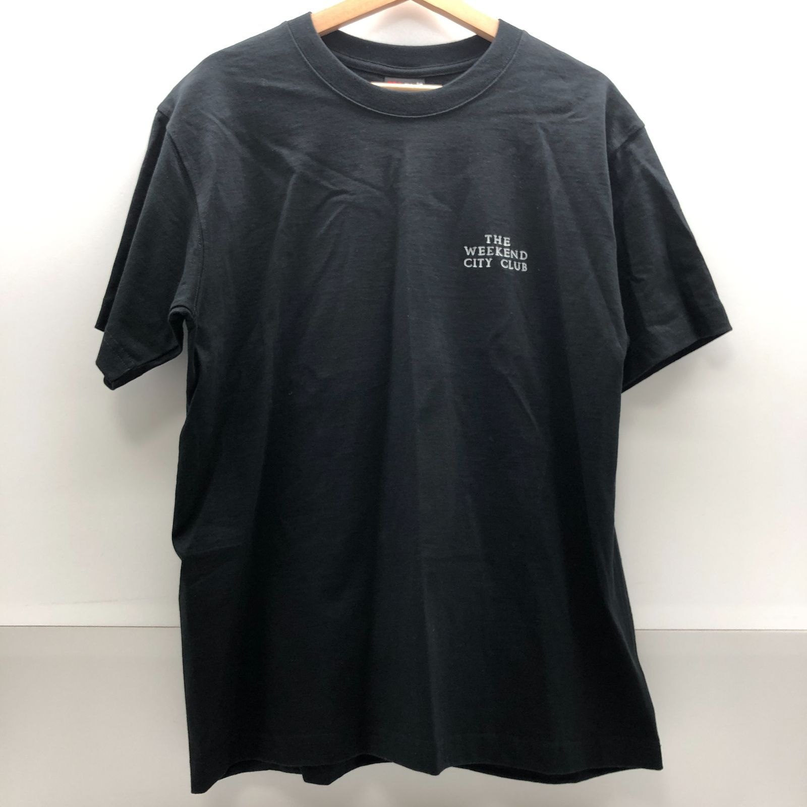 THE WEEKEND CITY CLUB メンズ 半袖 Tシャツ Lサイズ ブラック 黒 ロゴ